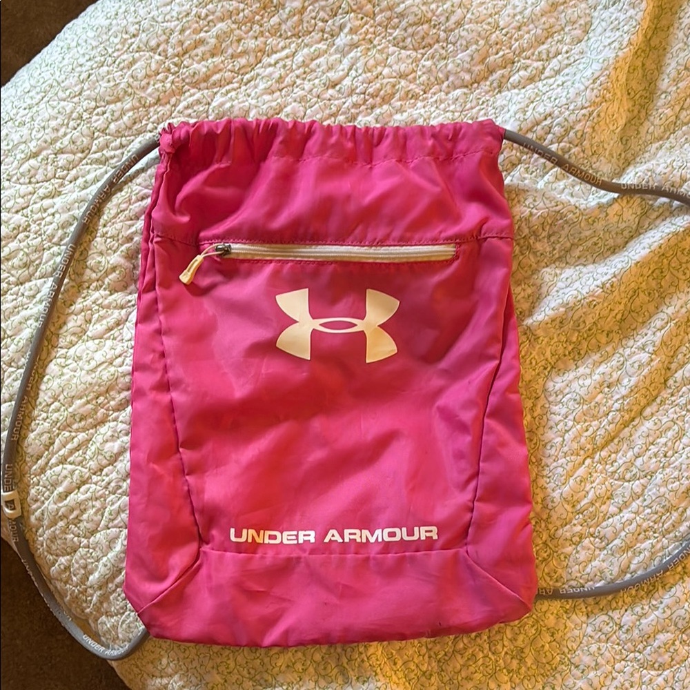 Under Armour Pink Drawstring Cinch Sack